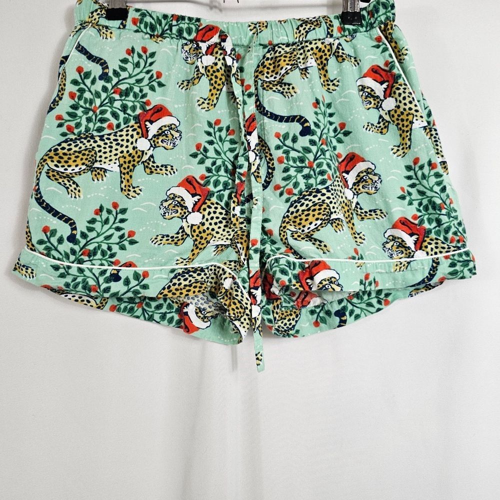 Printfresh Holly Jolly Bagheera Shorts Sleep Set in Green - Size XS - Picture 8 of 15